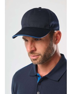 D-WKP145-OEKOTEX CERTIFIED 6 PANELS CAP WITH SANDWICH PEAK 2